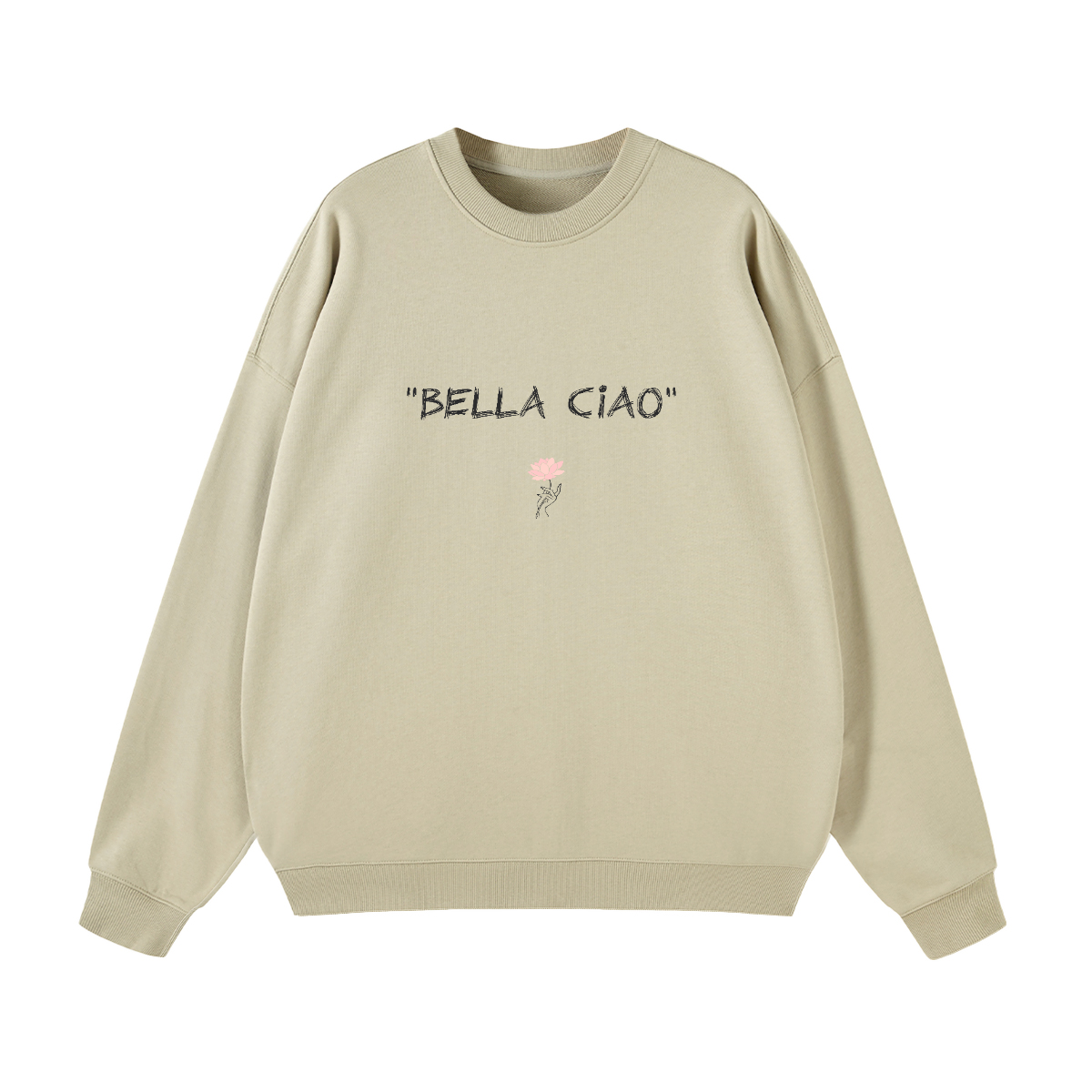 ‘ Lotus Flower ‘ Felpa Crewneck